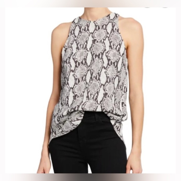 A.L.C. $159 Anise Snake Print Tank. Size 2 XS. - Picture 4 of 11
